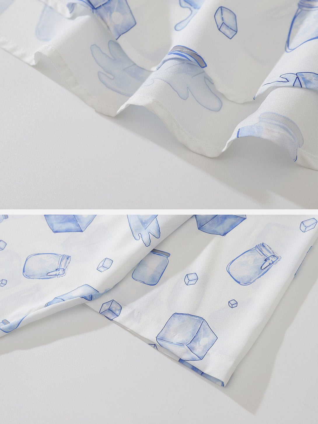 AlanBalen® - Ice Element Print Short Sleeve Shirts AlanBalen