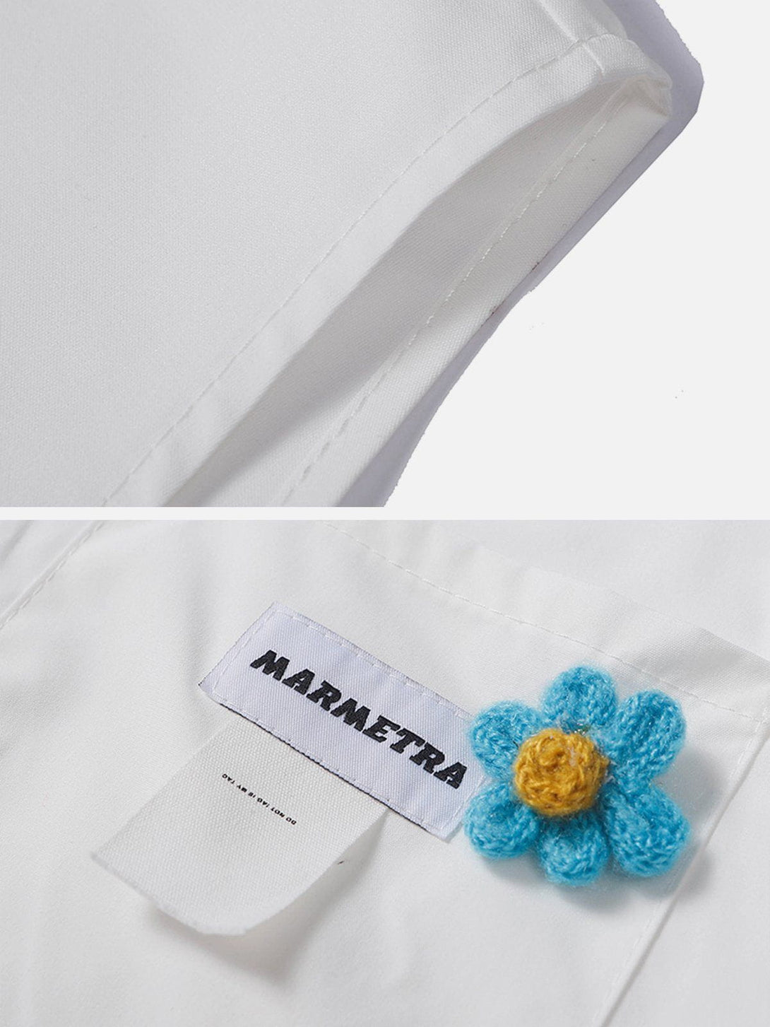 AlanBalen® - Knitted Flower Short Sleeve Shirt AlanBalen