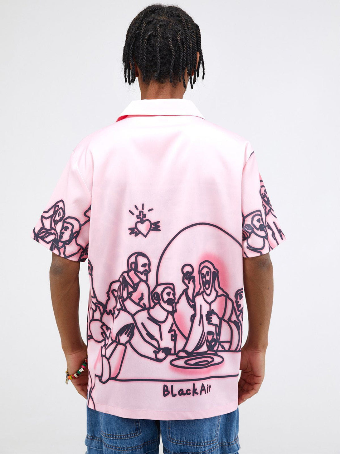 AlanBalen® - "Last Supper" Line Caricature Short Sleeve Shirts AlanBalen