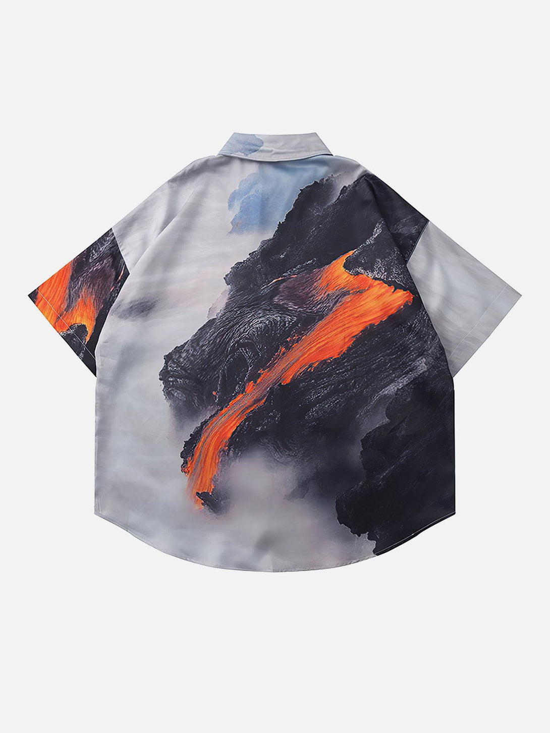 AlanBalen® - Lava Print Short Sleeve Shirts AlanBalen