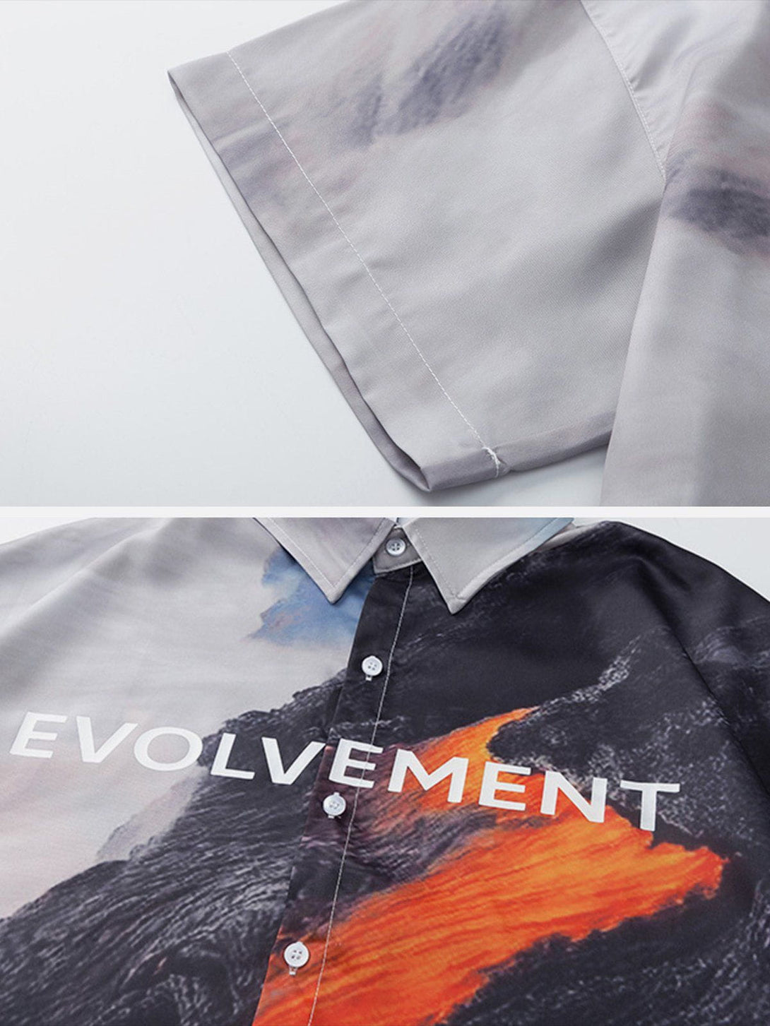 AlanBalen® - Lava Print Short Sleeve Shirts AlanBalen
