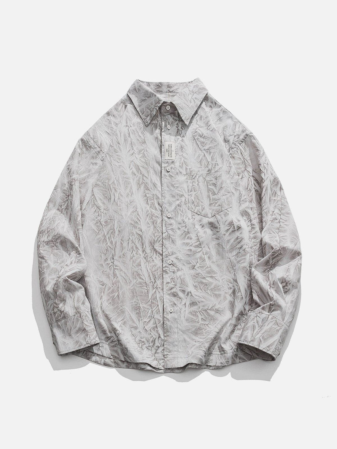 AlanBalen® - Leaf Print Long-Sleeved Shirt AlanBalen