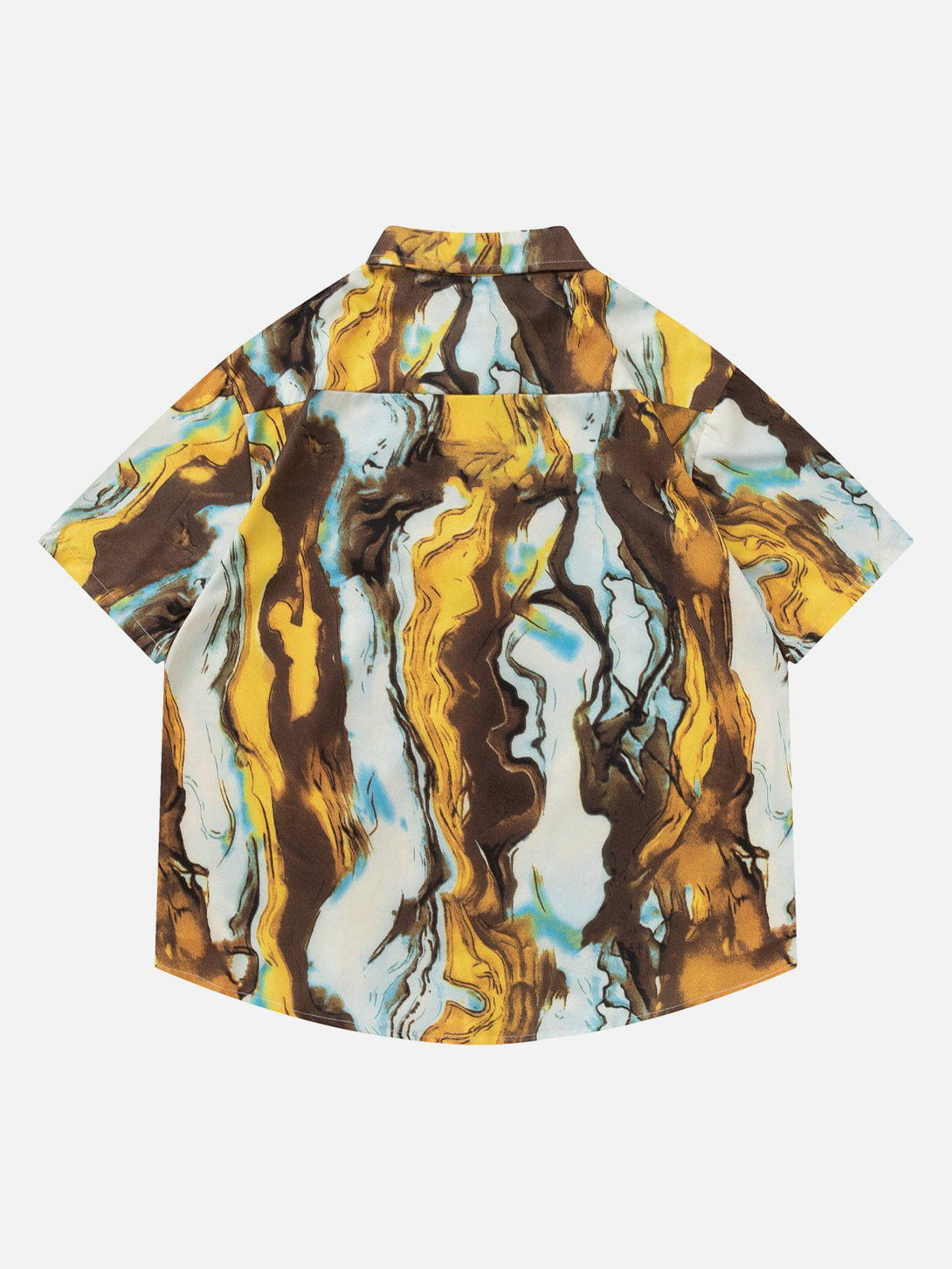 AlanBalen® - Oil Painting Elements Short Sleeve Shirt AlanBalen