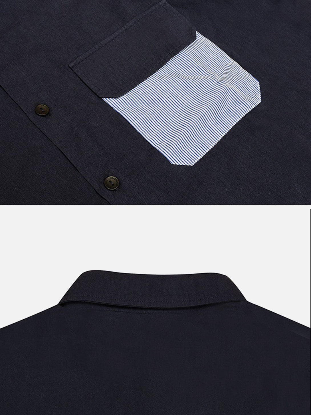 AlanBalen® - Pocket Patchwork Short Sleeve Shirts AlanBalen