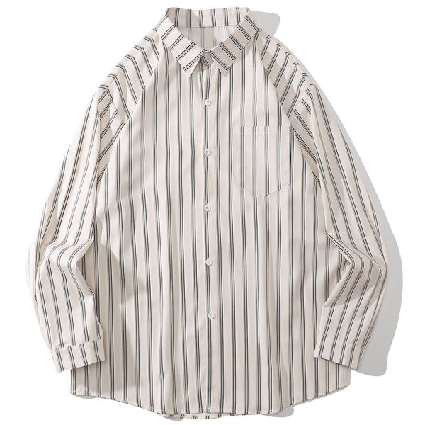 AlanBalen® - Simple Striped Long Sleeve Shirt AlanBalen