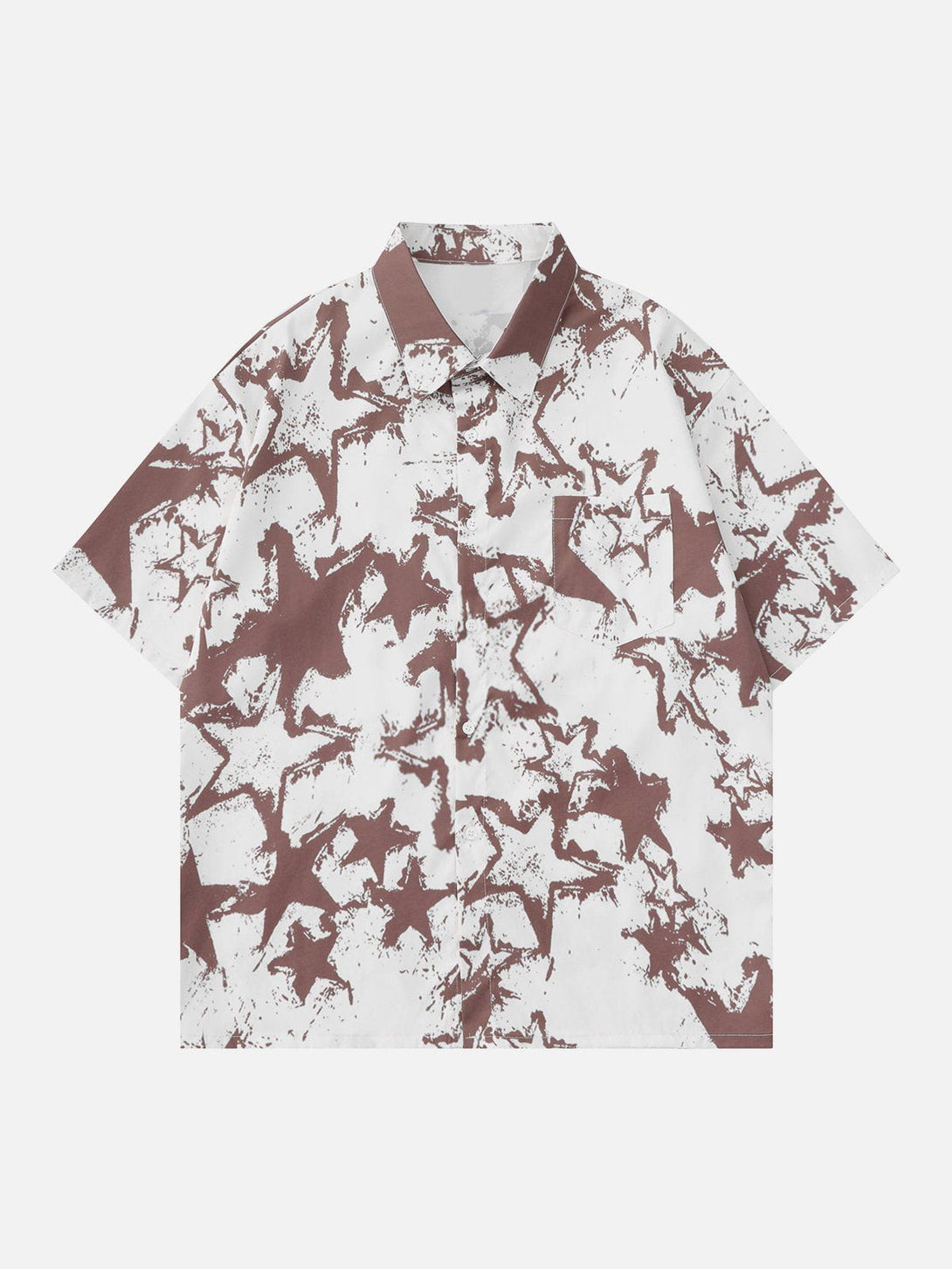 AlanBalen® - Stars Print Short Sleeve Shirts AlanBalen