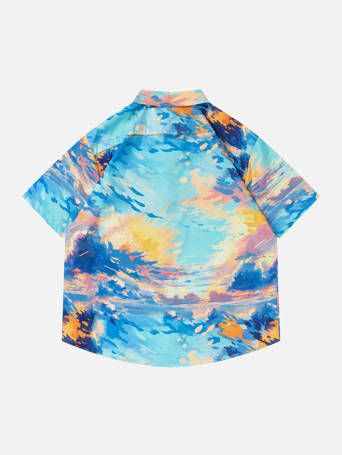 AlanBalen® - Sunset Print Short Sleeve Shirts AlanBalen