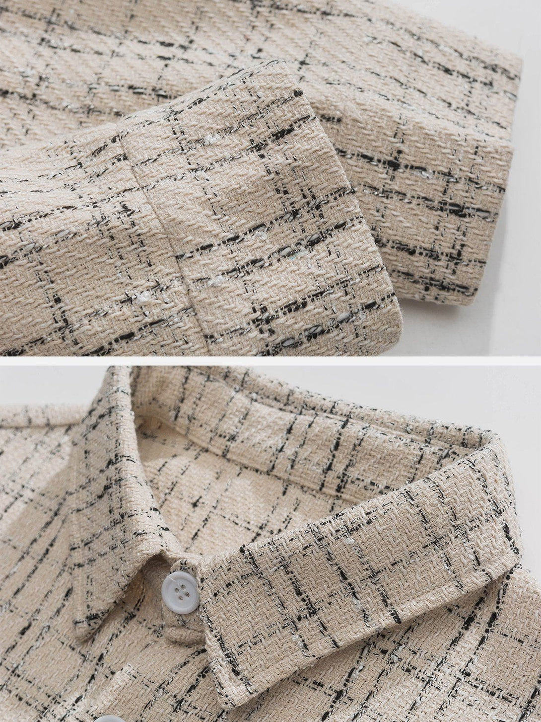 AlanBalen® - Trellis Letter Embroidery Long Sleeve Shirts AlanBalen
