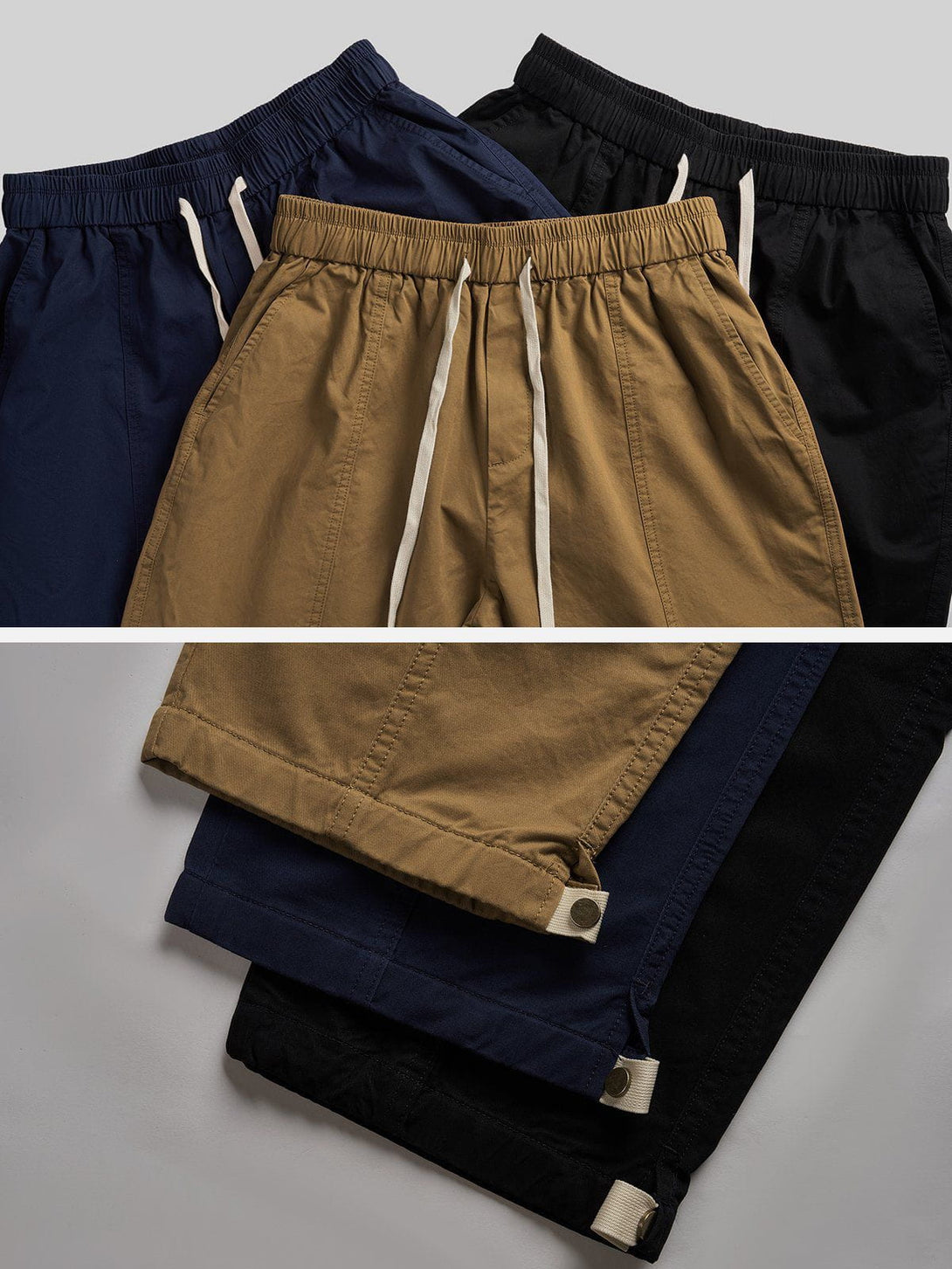 AlanBalen® Vintage Solid Color Loose Pants AlanBalen